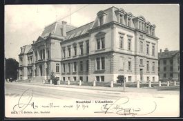 AK Neuchâtel, L'Académie, 1904