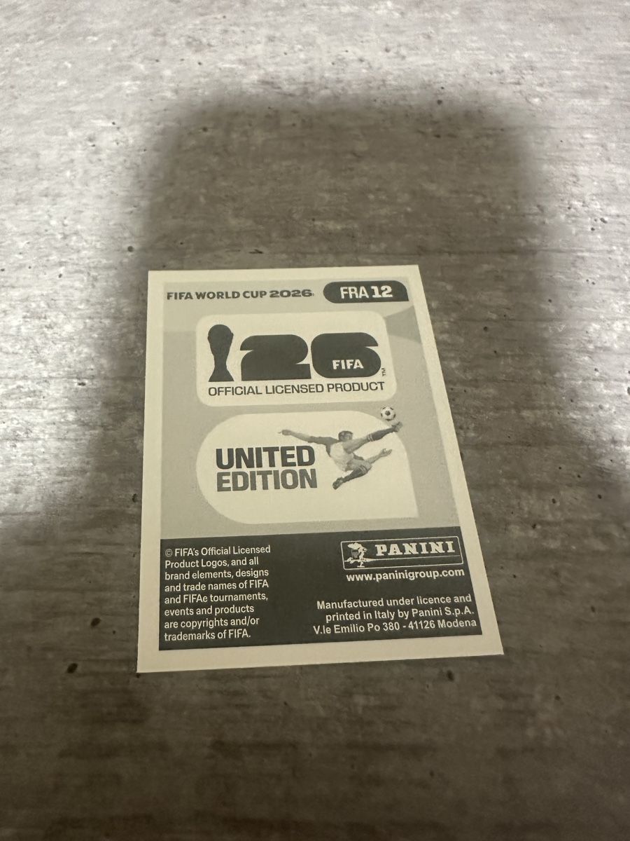 Panini Sammelbilder & Trading cards: FRA 12 , FIFA WORLD CUP 2026 PANINI  – Neu (gemäss Beschreibung) aus Frauenfeld von 1PegPeg1 1