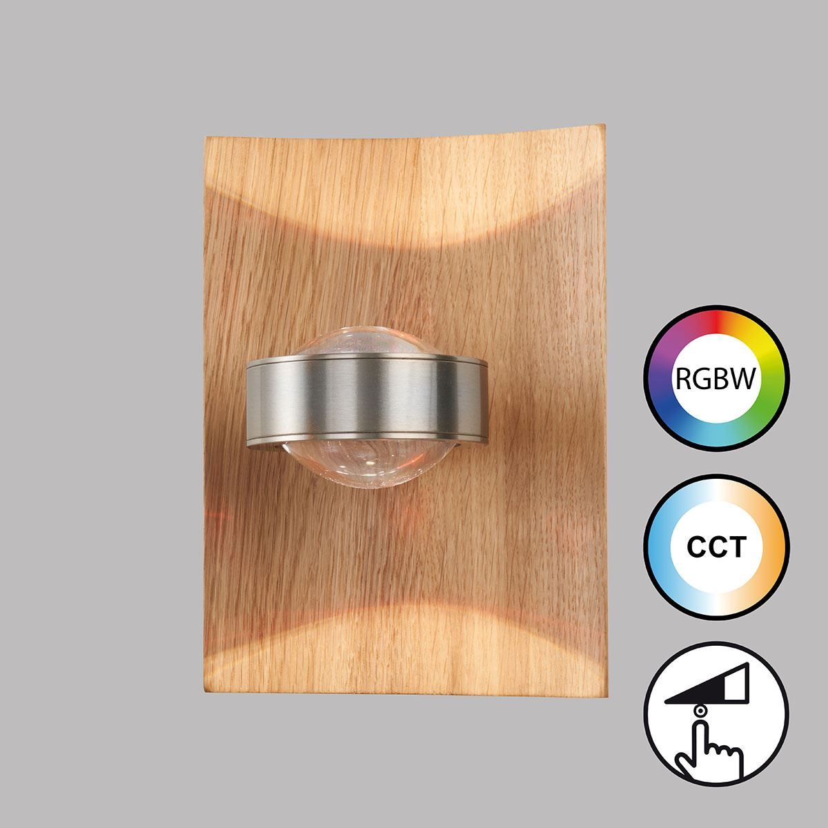 Lampade: LED Wandleuchte, Holz, 21 cm x 16 cm – Nuovo (secondo la descrizione) da Kreuzlingen venduto da Smart-Light