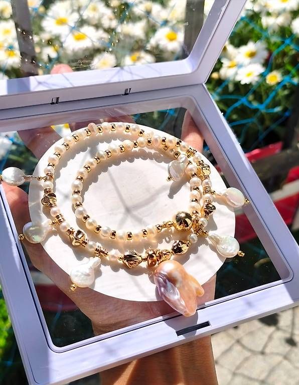 Catenine: Collier de perles fait main (Perle Baroque)  – Usato da Ursy venduto da tan_8qdl 2