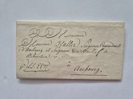 Alte handschriftliche Brief, Aarburg, 1796 Rarität!