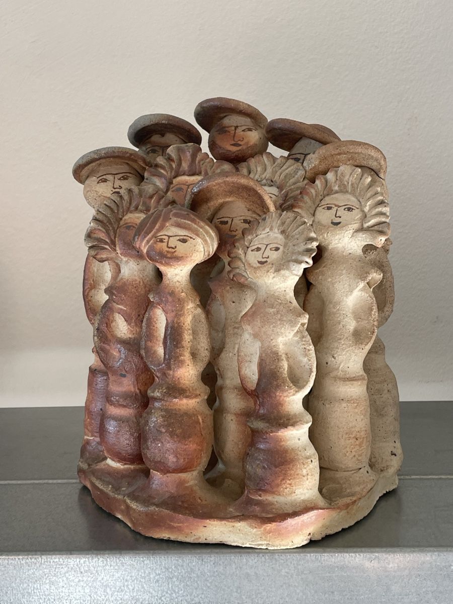 Skulpturen & Statuen: Michèle Raymond large group piece in grès midcentury  – Gebraucht aus Basel von Amechan. 1