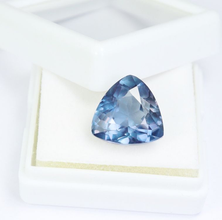 DENMOUS Alexandrit Edelstein 2,50 Karat - Echter Farbwechsel Stein In Sterlingsilber