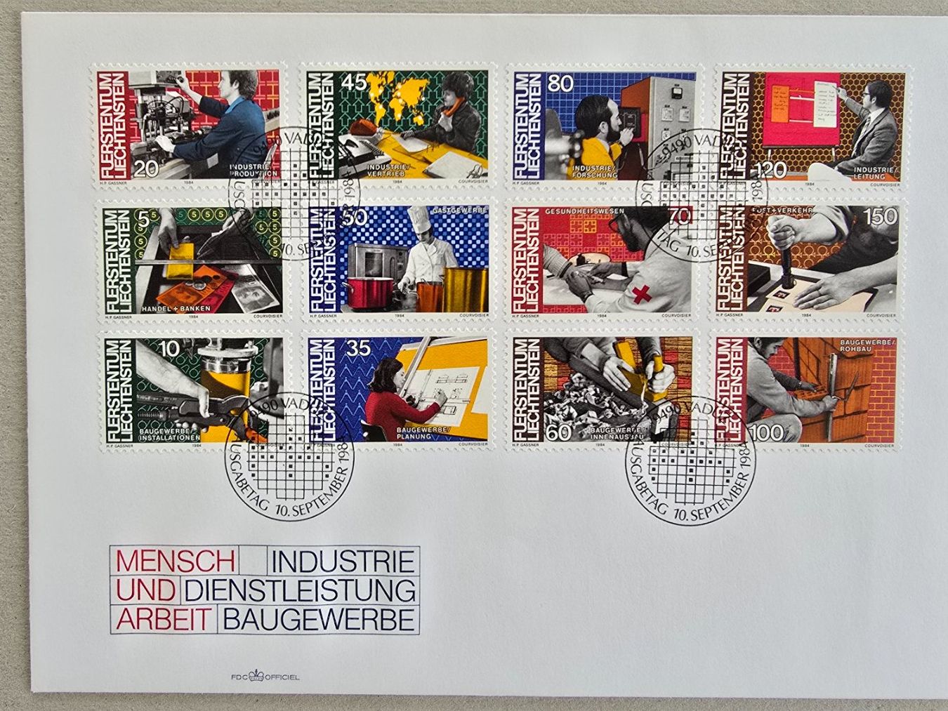 Tutti i francobolli: 27 FDC Liechtenstein, und einige philatelistische Objekte – Usato da Schwyz venduto da Danyclau