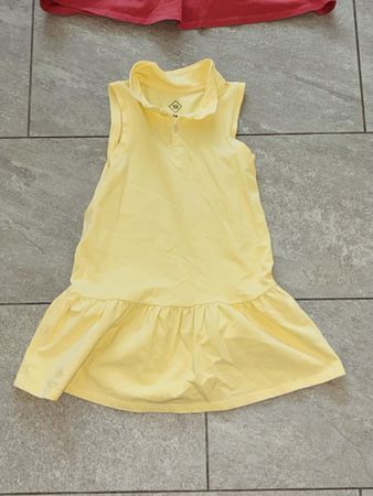 Mädchen Poloshirt-Kleid gelb Grösse 7-8 guter Zustand