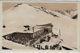Foto-AK Davos-Parsenn Restaurant Weissfluhjoch GR 7