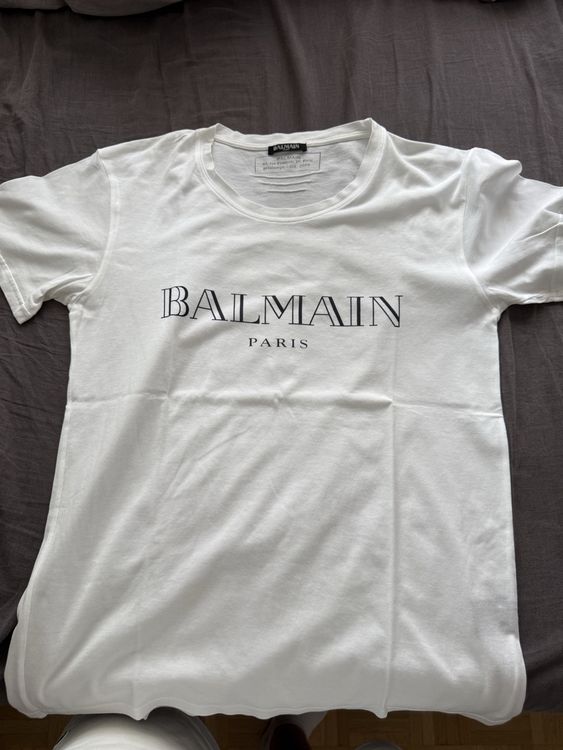 Balmain T-Shirts: Balmain Paris T-Shirt, weisses Shirt, Grösse M, Top! – Gebraucht aus Fällanden von Georgios21