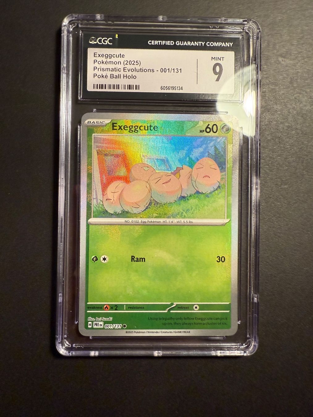 Pokémon Sammelbilder & Trading cards: Exeggcute Holo CGC 9 Prismatic Evolutions 001/131 – Gebraucht aus Zürich von pokemon_cards 2