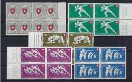 Pro Patria Viererblocks 1950 postfrisch   14714
