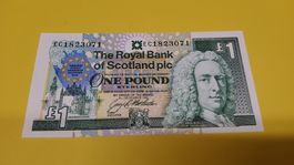 Banknote Royal Bank of Scotland 1 Pound 1992 unzirkuliert