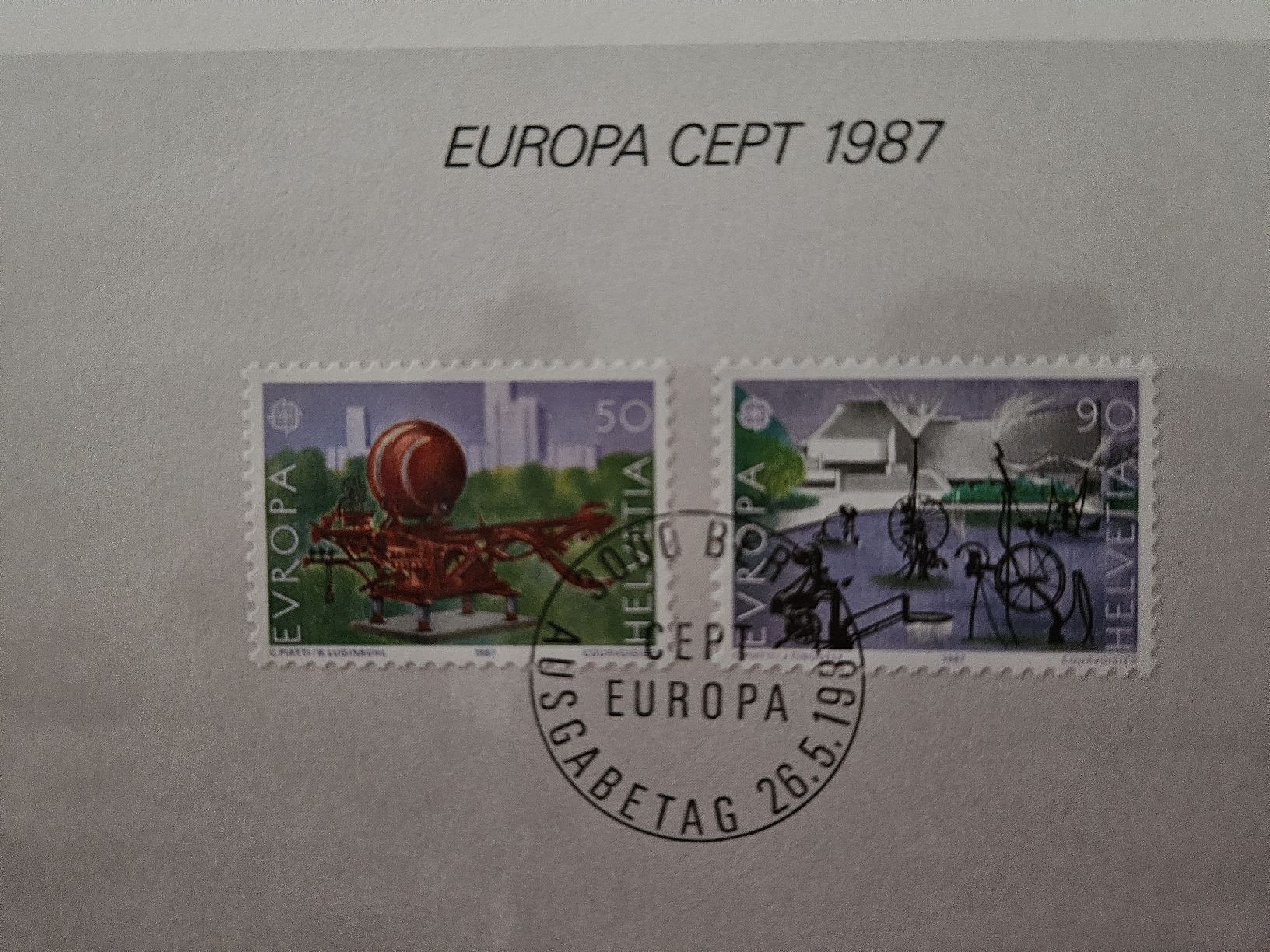 Tutti i francobolli: Schweizer Postmarke EUROPA CEPT 1987 – Nuovo e nell'imballaggio originale da Chur venduto da Kohla1980 1