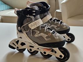 Inline Skates Oxelo Fit3 grau Grösse 32-35 gebraucht