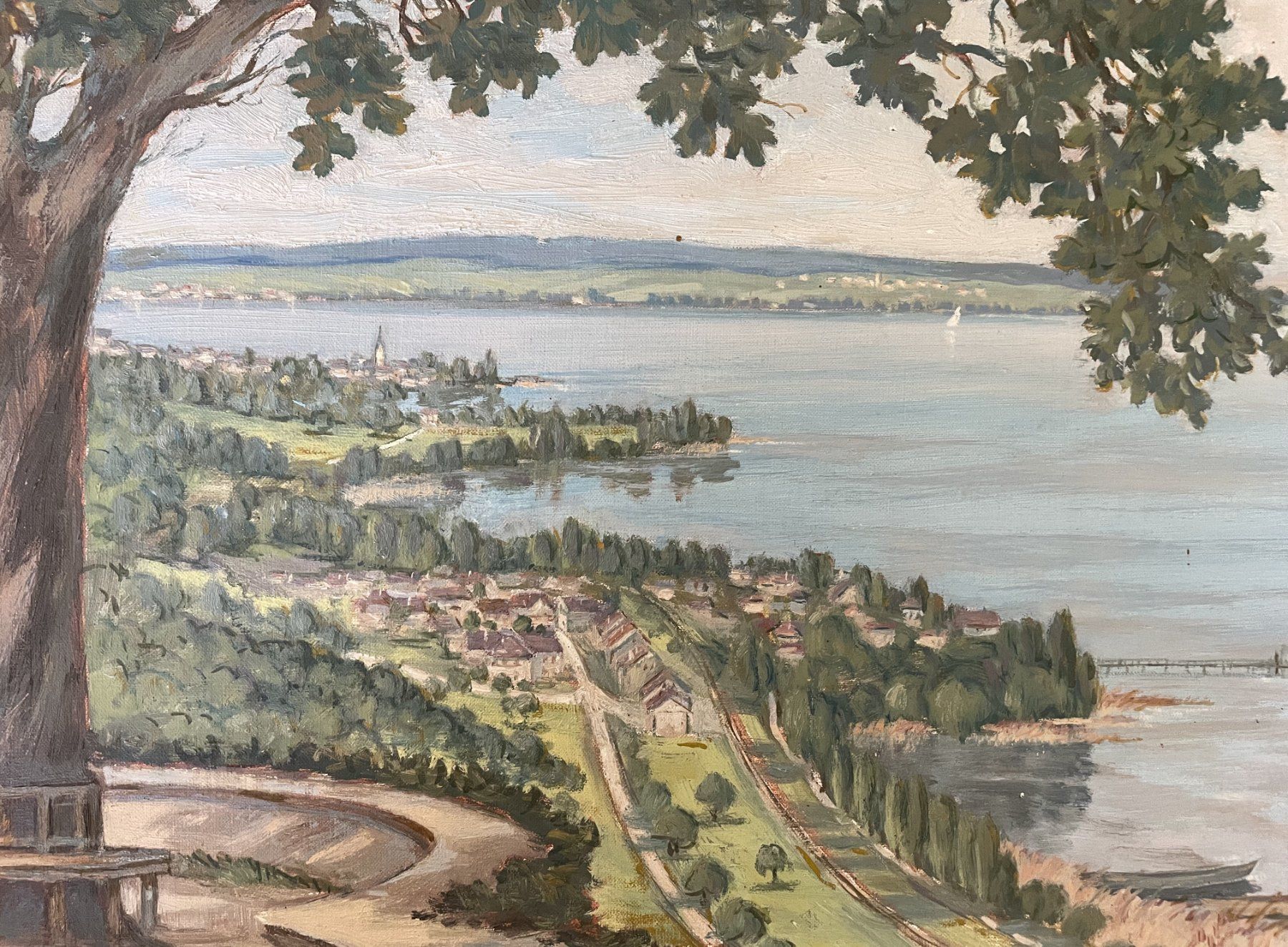 Gemälde: Ölgemälde Gemälde Bild Bodensee Untersee sign. K.Kellermann – Gebraucht aus Oftringen von allesmeins 6