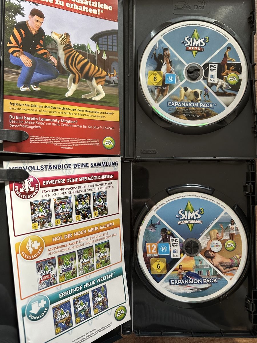 Tutti i DVDs: Sims 3+4 total 6 DVD für PC – Usato da Wangen ZH venduto da Baci8 2