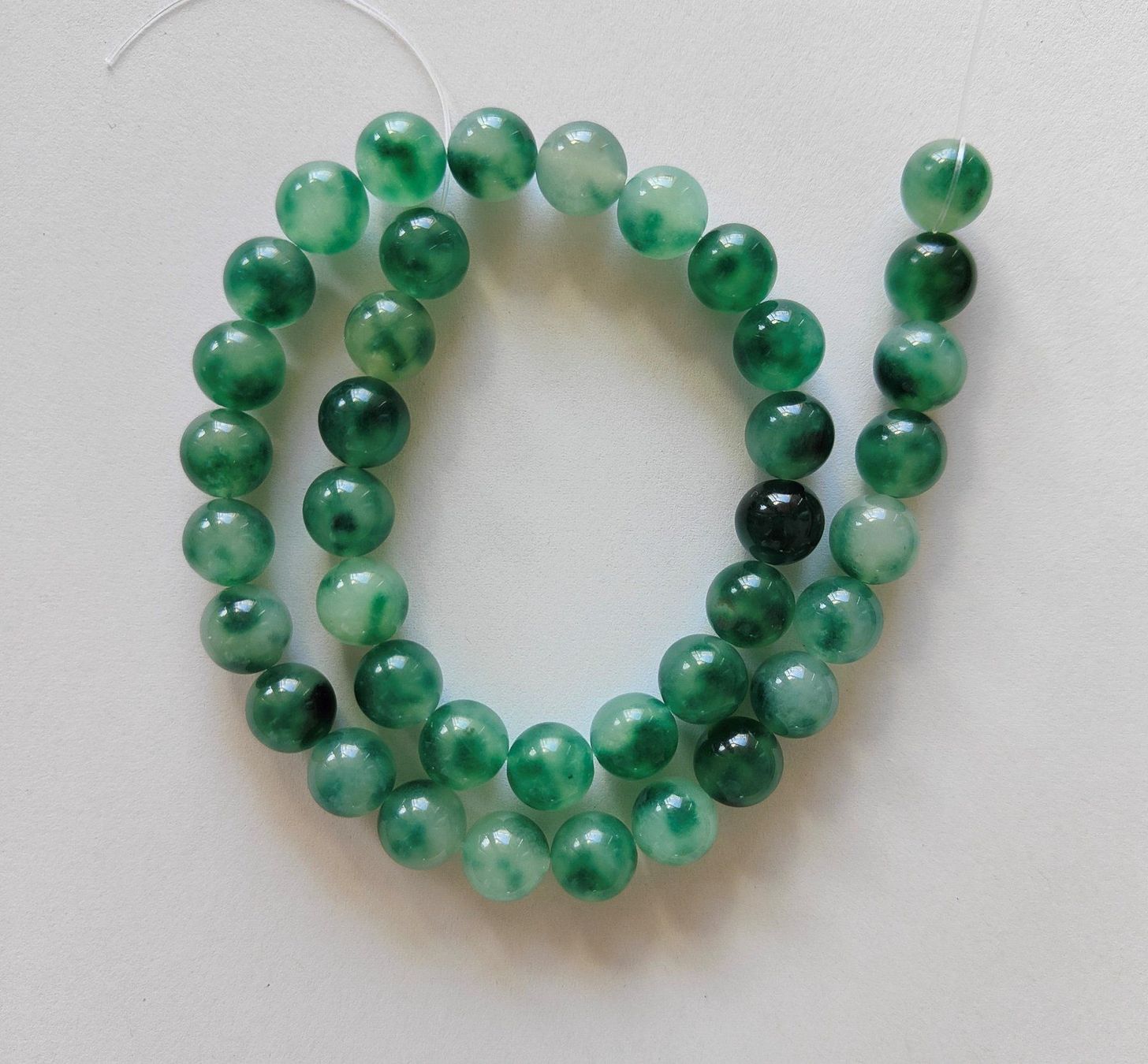 Pietre preziose: Myanmarjade, Beads 10mm, Strang – Nuovo e nell'imballaggio originale da Rümlang venduto da 21f 1