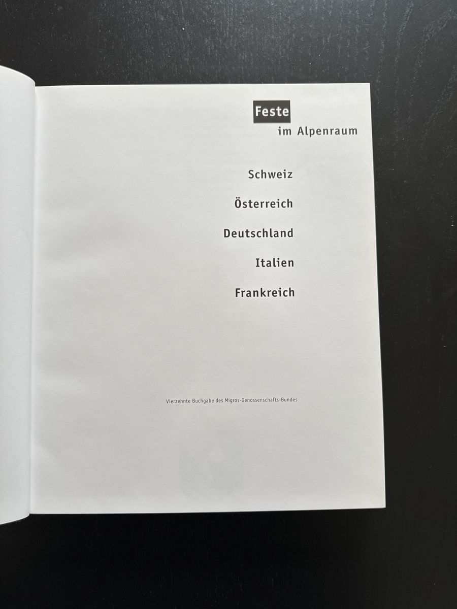 Libri: Feste im Alpenraum – Nuovo (secondo la descrizione) da Erstfeld venduto da Mario_boe0 1