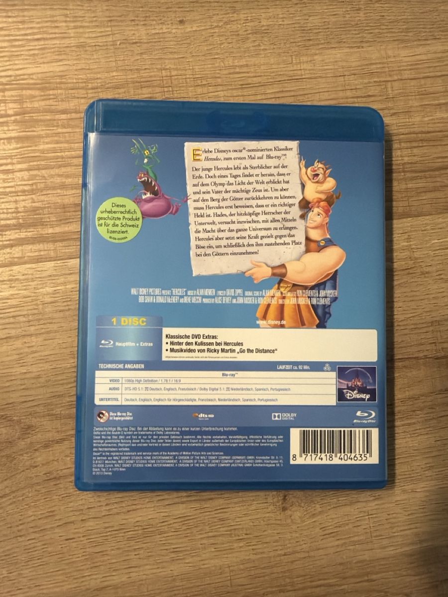 Tutti i DVDs: Hercules (1997) BluRay – Usato da Hagendorn venduto da masterchieff 1