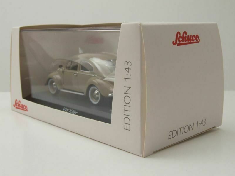 Volkswagen Modellini d'auto: VW Käfer "Bretzelkäfer" 1946-1953 beige mit Auto Porter – Nuovo e nell'imballaggio originale da Gerlafingen venduto da espero88 9