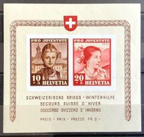 1941 Pro Juventute Block ** / Fr.- 130.