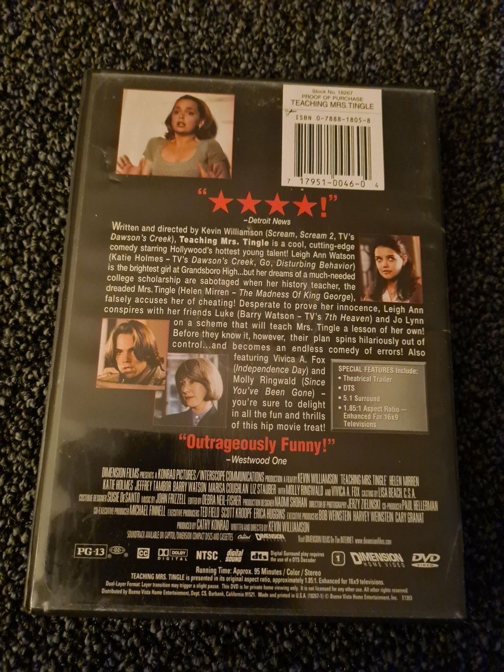 Tutti i DVDs: TEACHING MRS. TINGLE (5437) – Usato da Ruswil venduto da M71 1