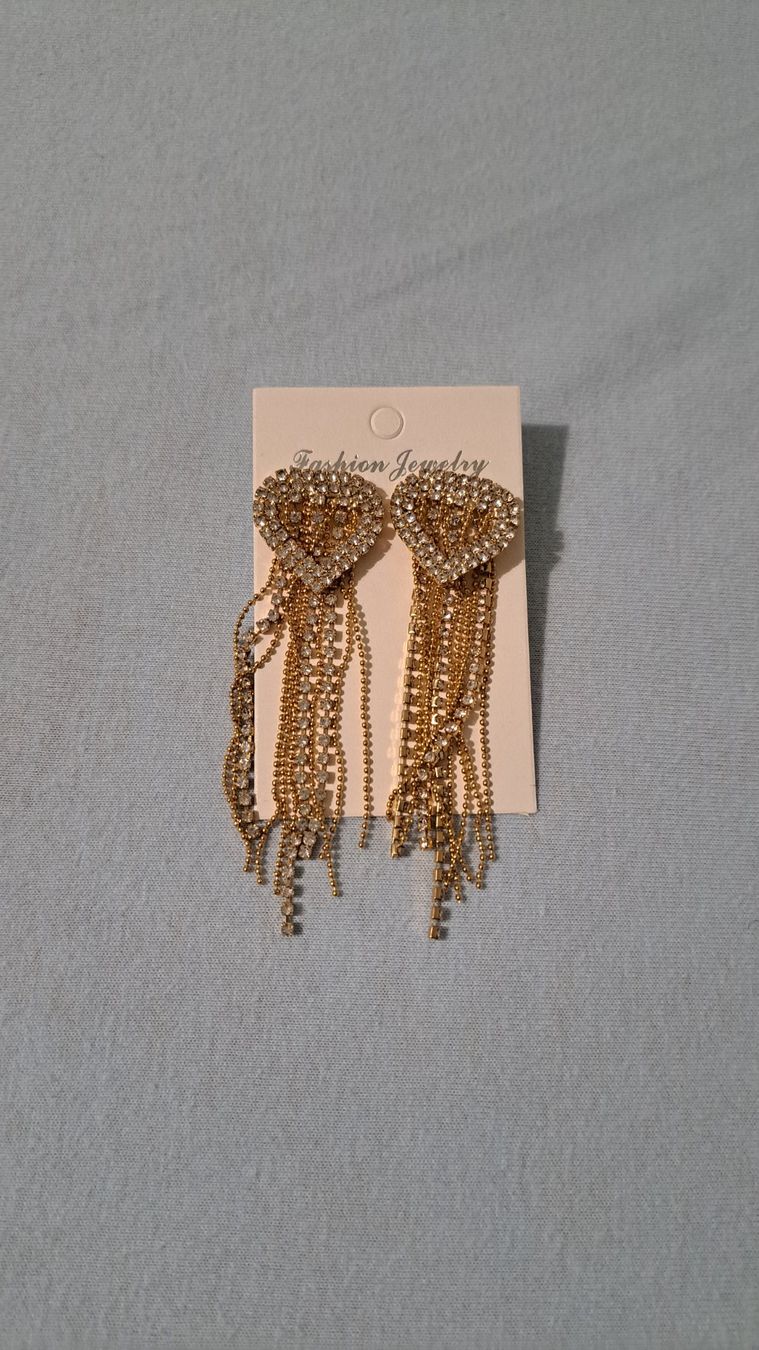 Ohrringe & -stecker: boucles d'oreilles coeur scintillant – Neu (gemäss Beschreibung) aus Chêne-Bourg von n4r_7kyb