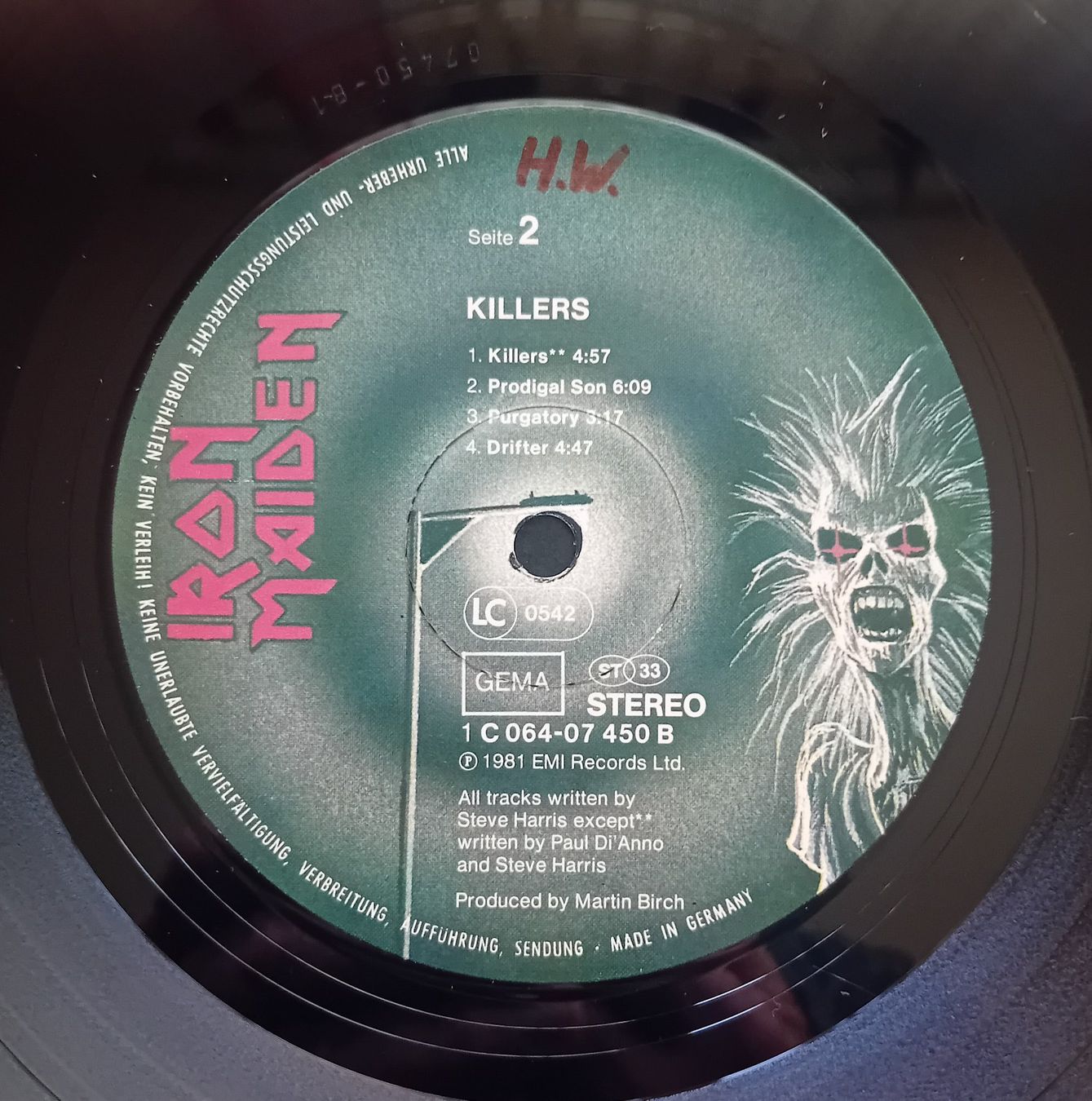 Schallplatten: IRON MAIDEN Killers 1981 Heavy-Metal – Gebraucht aus Nänikon von  5