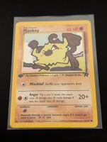 Pokémon Mankey Karte 61/82 First Edition