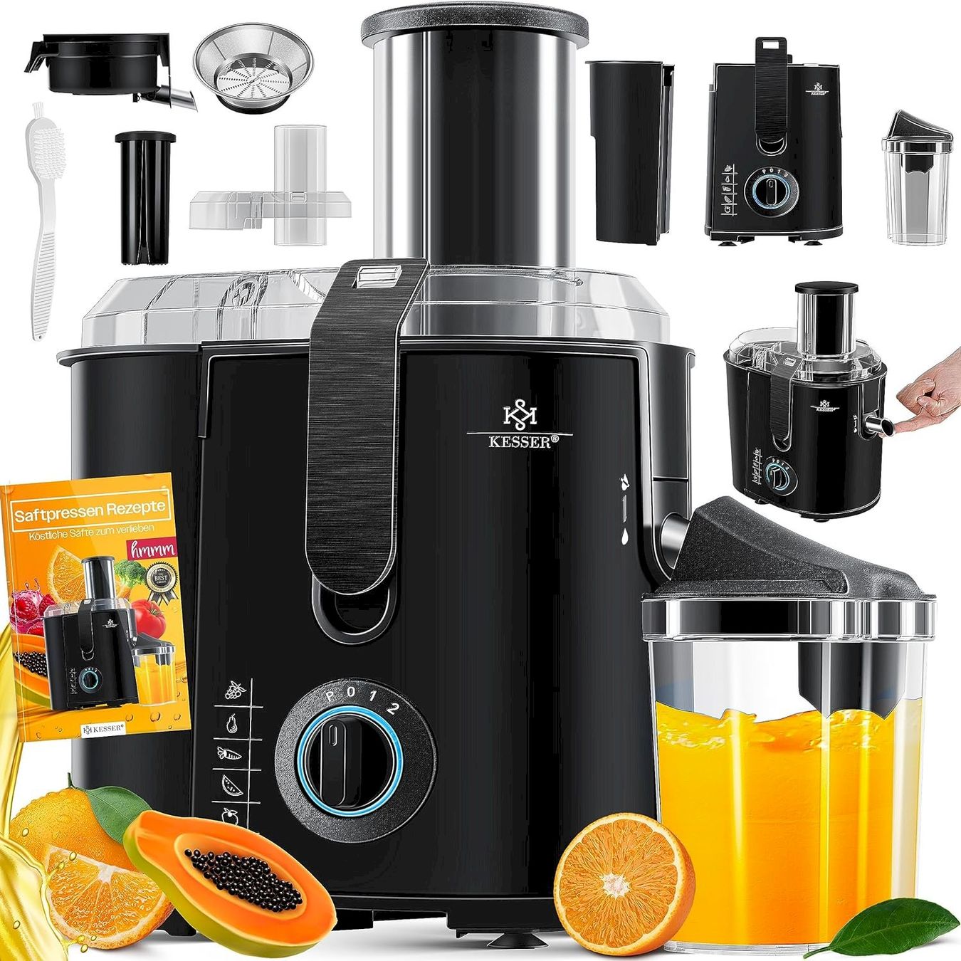 Appareils de cuisine: KESSER Entsafter Schwarz – Neuf avec emballage d'origine à Bottighofen par zaap