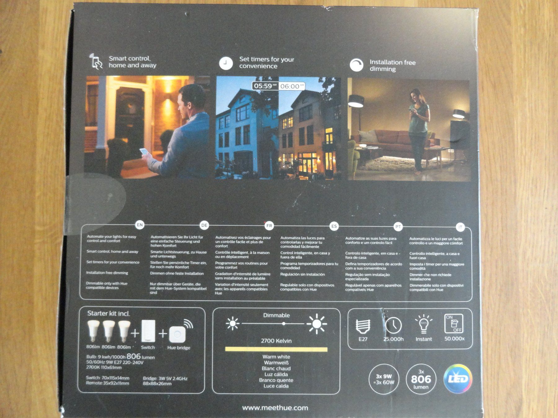 Philips Lampade: Philips Hue Starter Kit E27 - Warm White + Switch + HUE Brid – Nuovo e nell'imballaggio originale da Gerlafingen venduto da Schnugi007 2