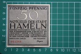 currency emergency money germany hameln 50 pfennig 1921