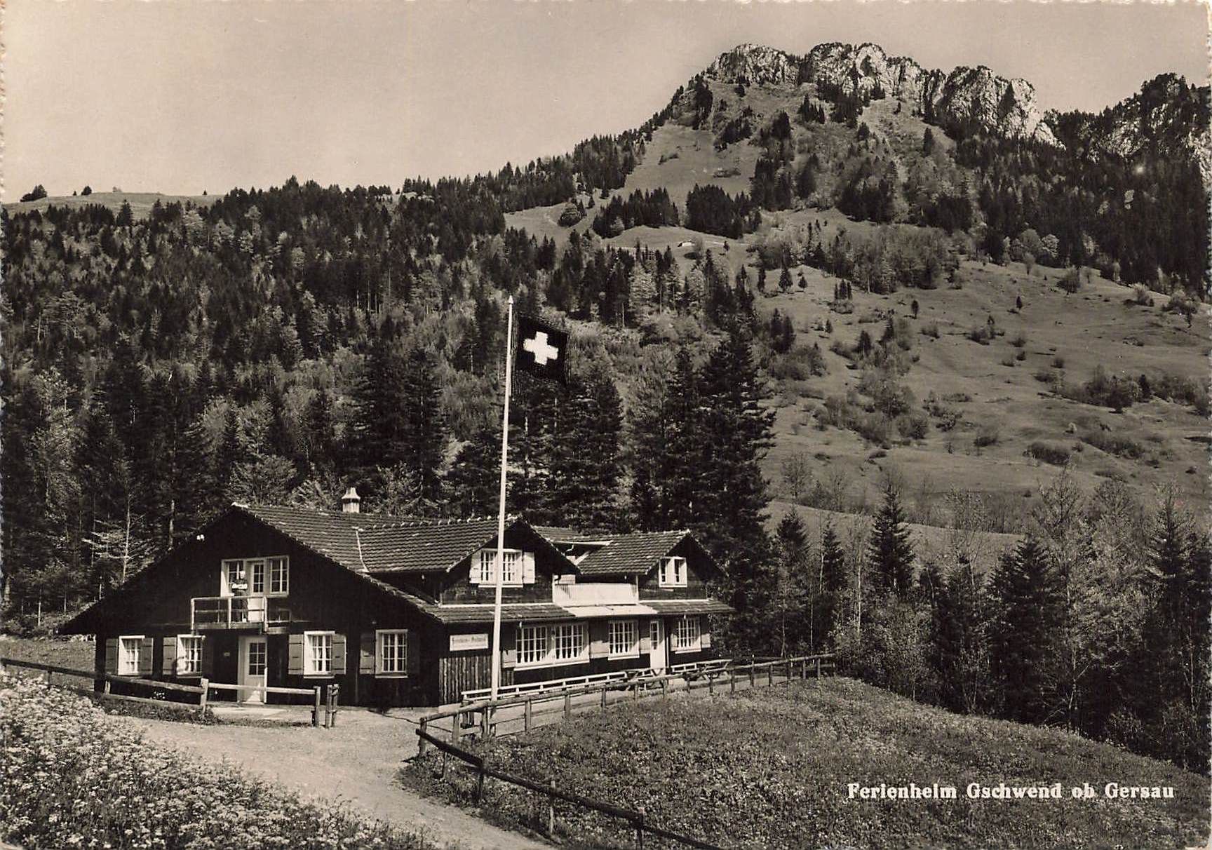 Cartoline postali: Ferienheim Gschwend gersau G – Usato da Biasca venduto da Blenio71