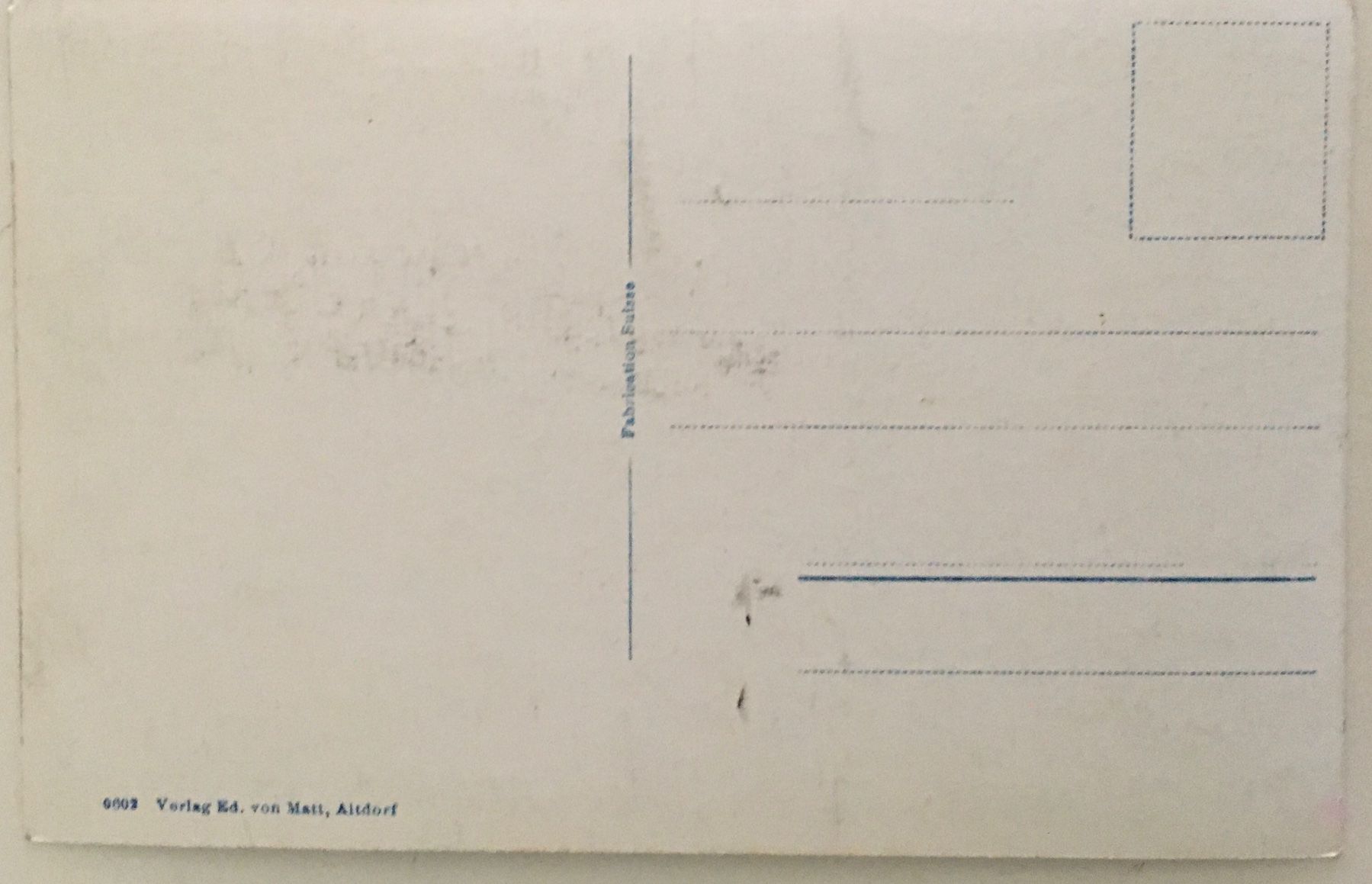 Cartoline postali: Muotathal, Ed. von Matt, Altdorf – Usato da Frauenfeld venduto da Merk52 1