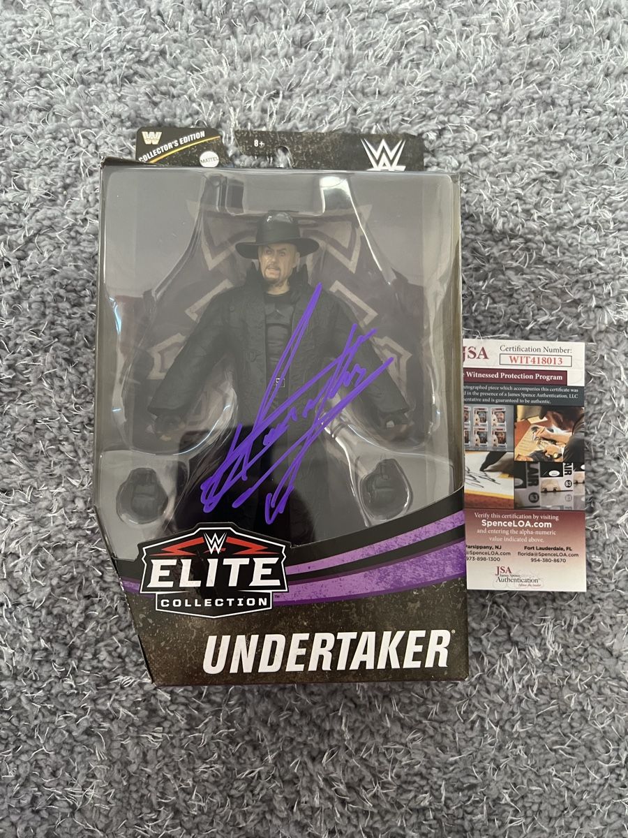 WWE Statuette: WWE Figur The Undertaker Unterschrieben JSA/PSA – Nuovo (secondo la descrizione) da Steinmaur venduto da Florianpoke