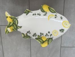 Italienische Keramikplatte, Fischform