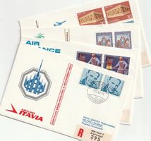4x Flugpost Erstflüge 1969