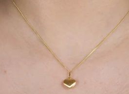 Anhänger 8 Karat Gelbgold, Breite mit s925 Halskette