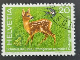 Timbre CH 1976 (16. IX.) N° 579 - Protection des animaux