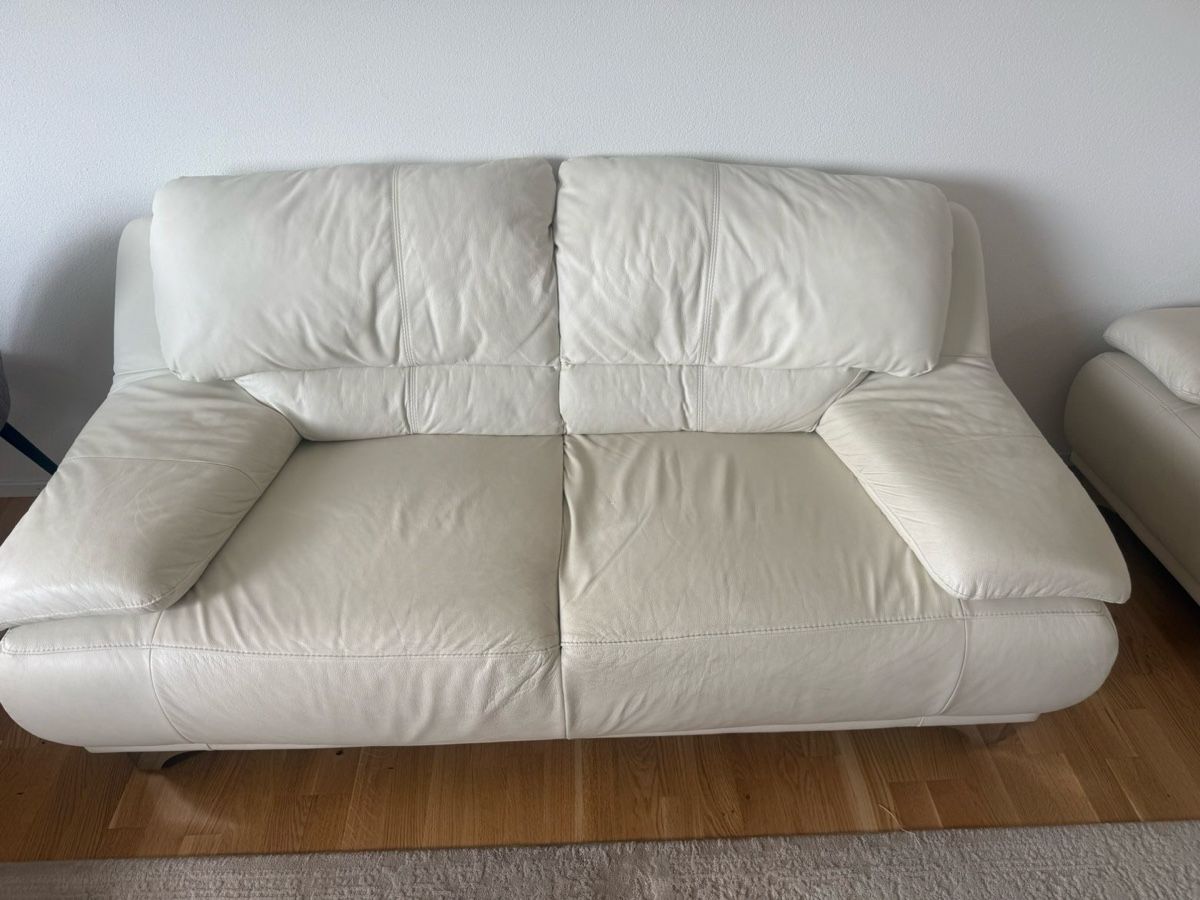 Conforama Divani: Ecksofa Leder weiss gebraucht – Usato da Zuchwil venduto da dar_py9z 1