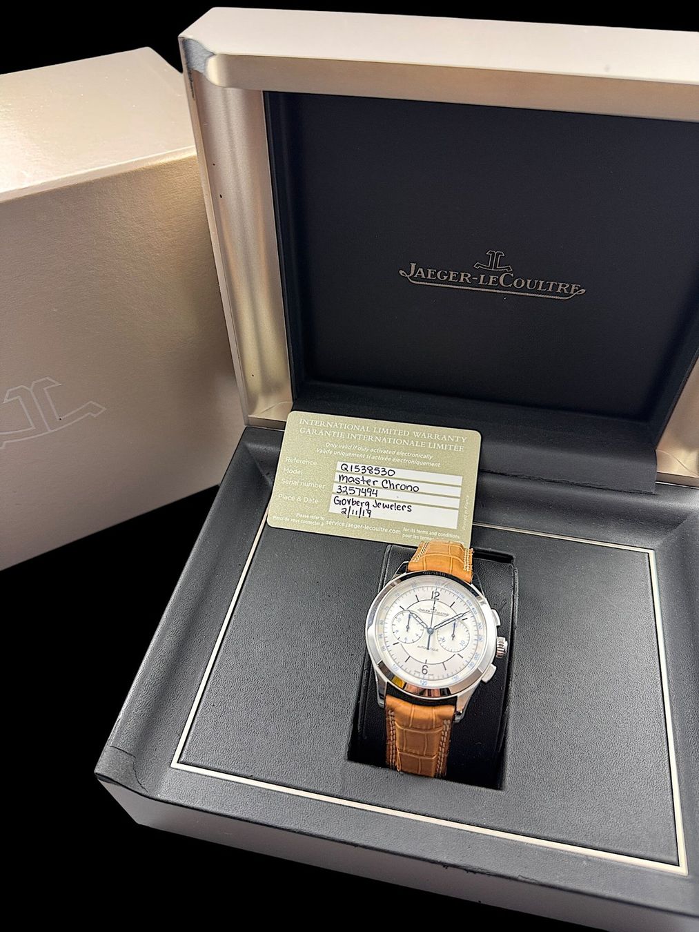 Jaeger-Lecoultre Orologi: Jaeger LeCoultre Master Chrono Automatic 40mm Fullset *U1334 – Usato da Zürich venduto da GalerieInauen 1