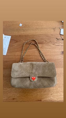 Guilted Suede Hand / Schulter tasche