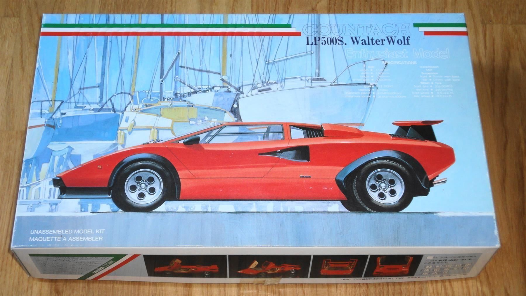 FUJIMI LAMBORGHINI COUNTACH LP500S WALTER WOLF 1:24 (Neu (gemäss 