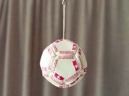 Ballon Suisse - Petit ballon de foot décoratif à accrocher