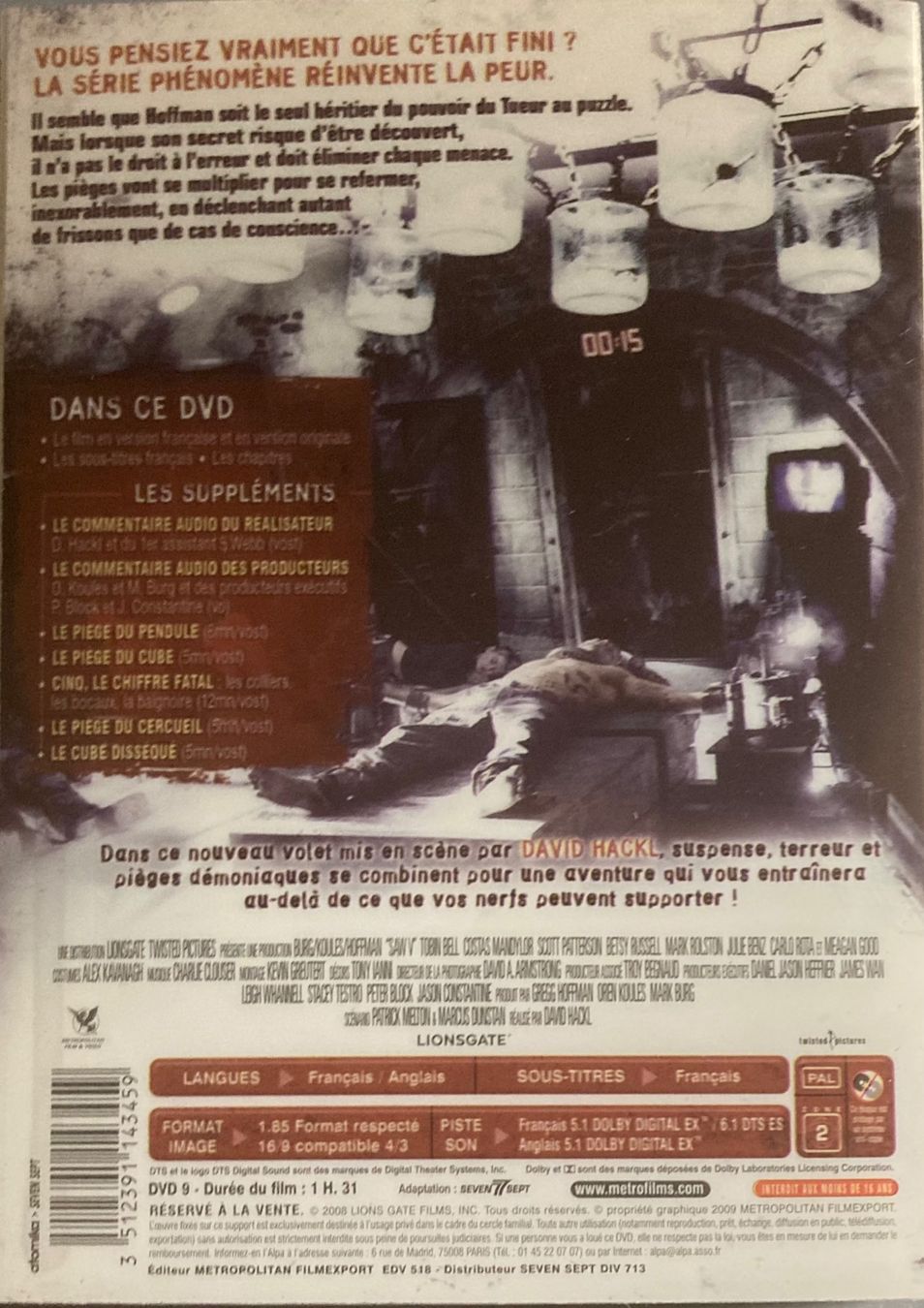 Tutti i DVDs: SAW V – Usato da Poliez-Pittet venduto da Newtown-Records 1