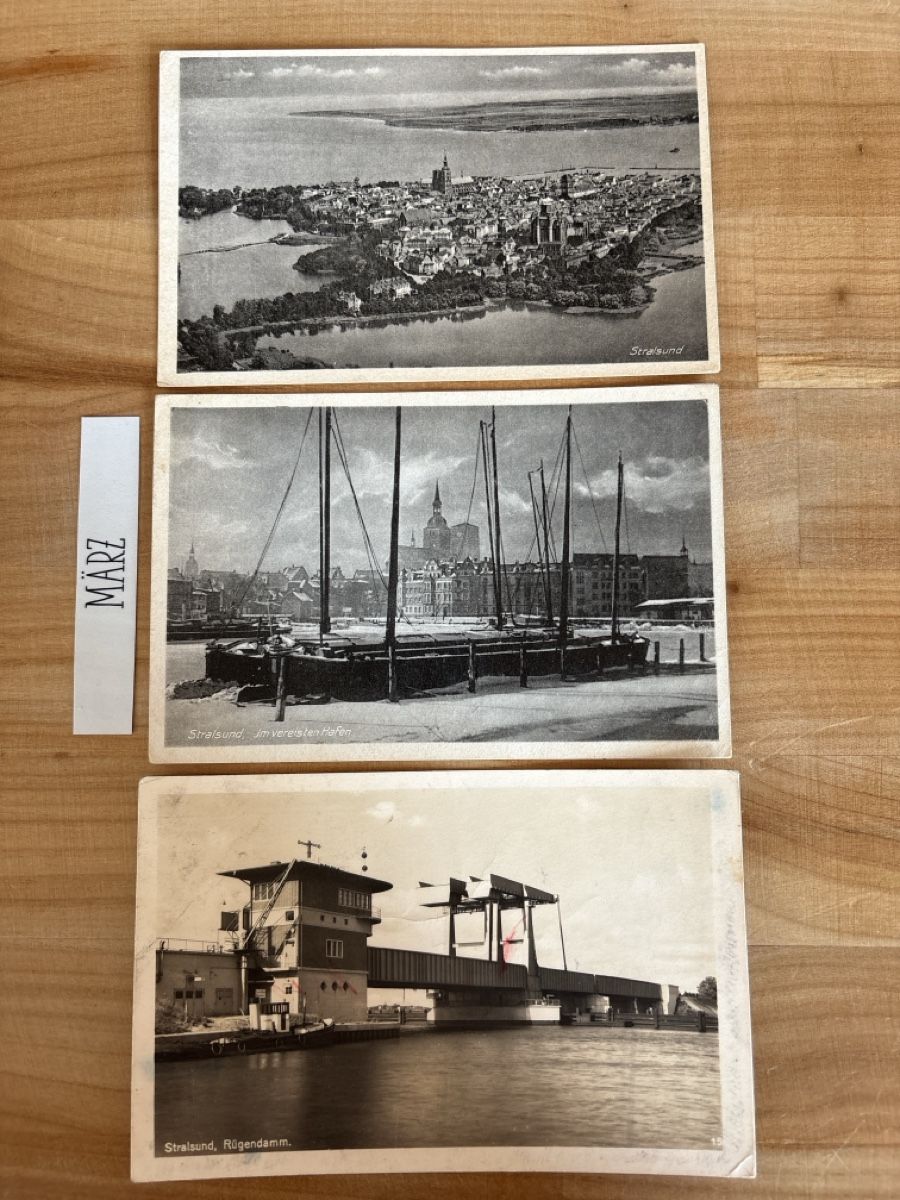 Cartoline postali: 3 AK von Stralsund – Usato da Rümlang venduto da Kartenpost1
