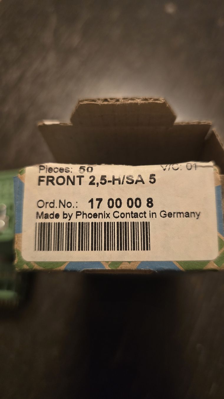 Phoenix Contact Elektronikbauteile: Phoenix Contact Leiterplattenklemme FRONT 2,5-H/SA 5 – Neu und originalverpackt aus Ins von ottomotto 1