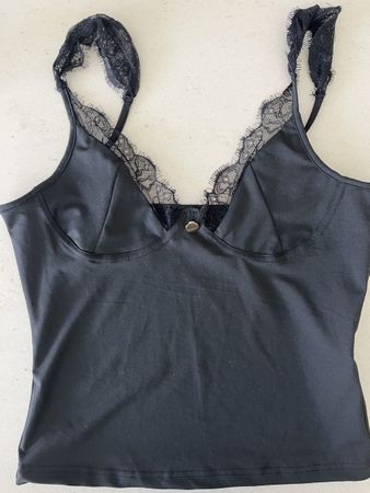 Damen Top Schwarz - Gr. L
