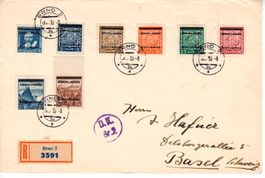 Brief, Böhmen und Mähren 1939 nach Basel