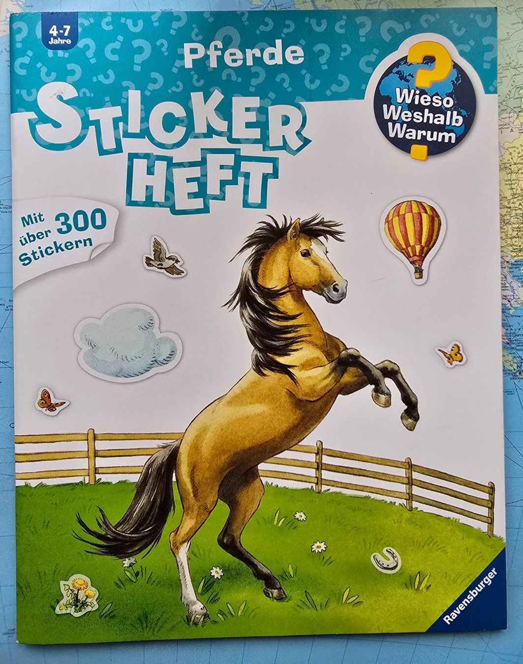 Libri: Wieso? Weshalb ? Warum ?Pferde Stickerheft – Nuovo e nell'imballaggio originale da Au SG venduto da nme82
