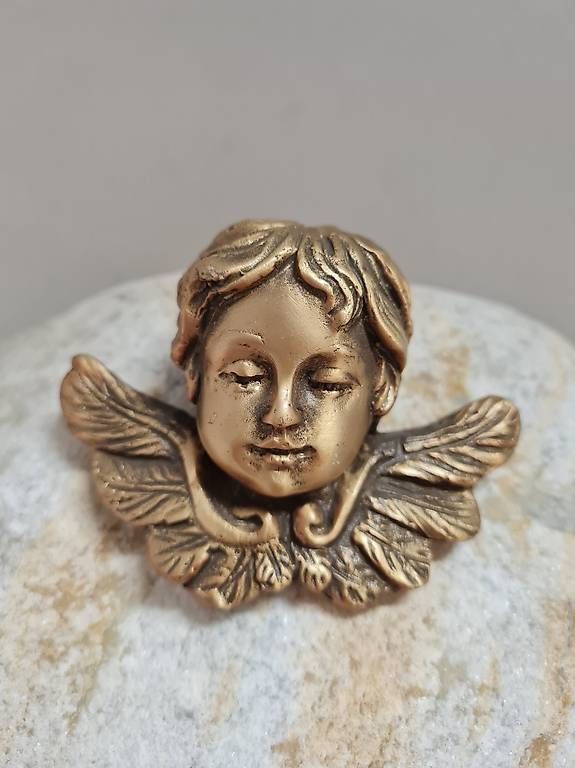 Figuren: Bronzeengel auf Stein  – Gebraucht aus Kriens von LotusOase 1