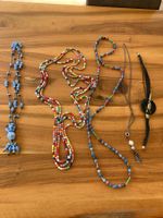 8er Set Halsketten, Modeschmuck, farbenfroh und elegant